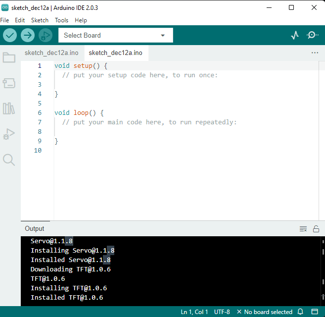 Arduino IDE Installed