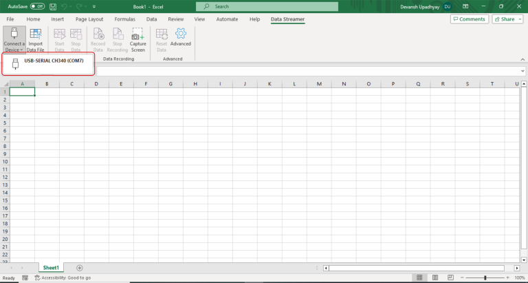 Real-Time Data Analysis with Excel Data Streamer and Databot - databot