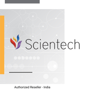 Authorized reseller logo for Scientech World, India.