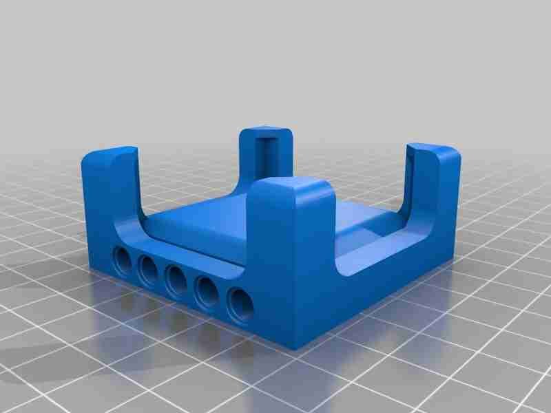 Thingiverse image of a 3D printable databot-LEGO connector part.