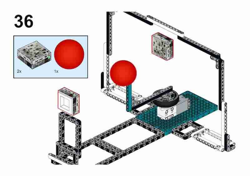 LEGO Robotics model of an exoplanet for demonstrating the transit method.