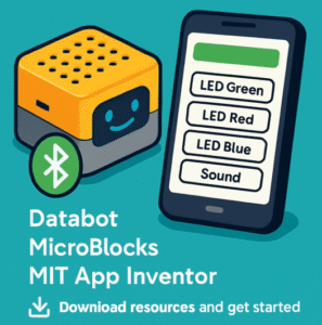 databot, MIT app and MicroBlocks