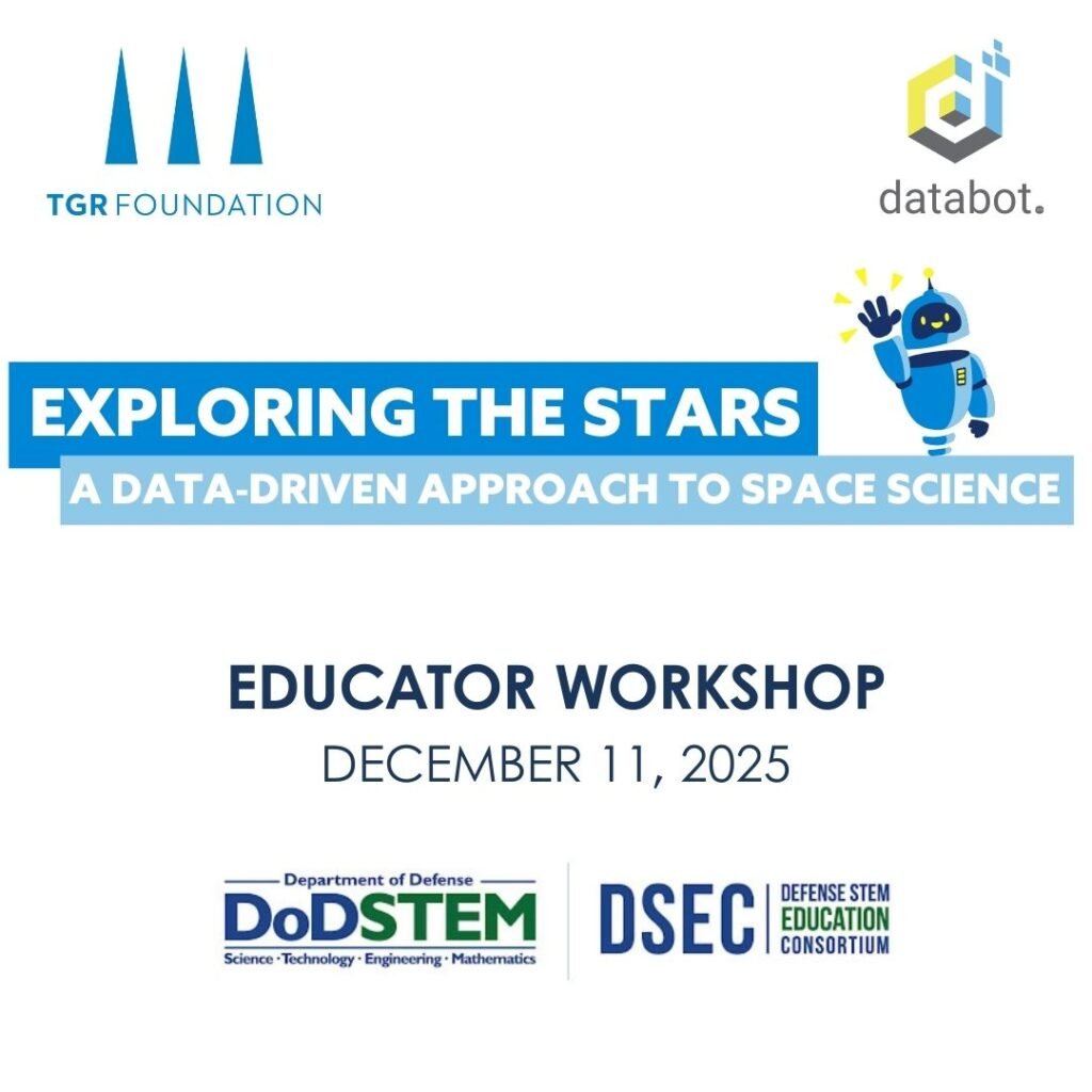Banner for TGR - databot Virtual Workshop - Exploring the Stars