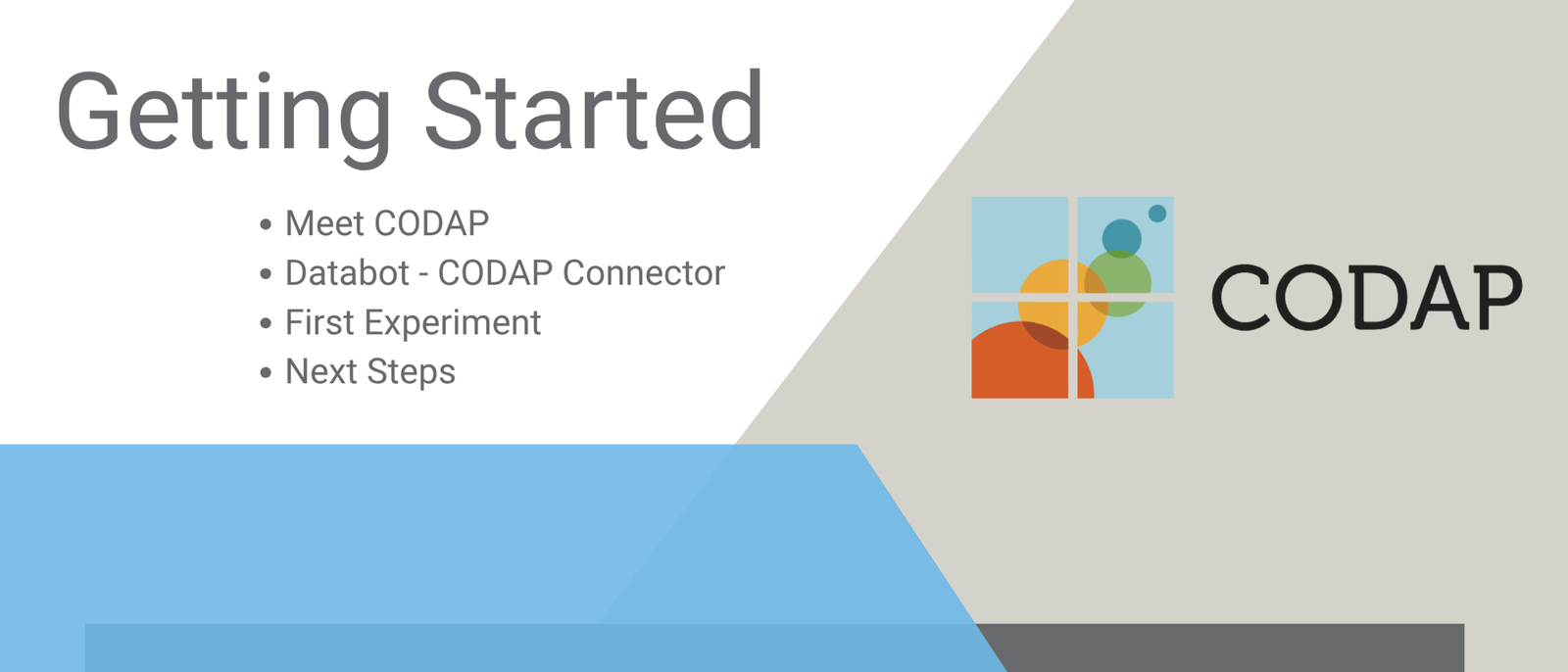 Getting Started Banner for CODAP