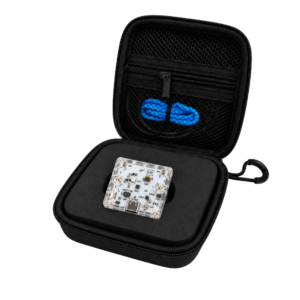 Databot single with the soft case top open for display.